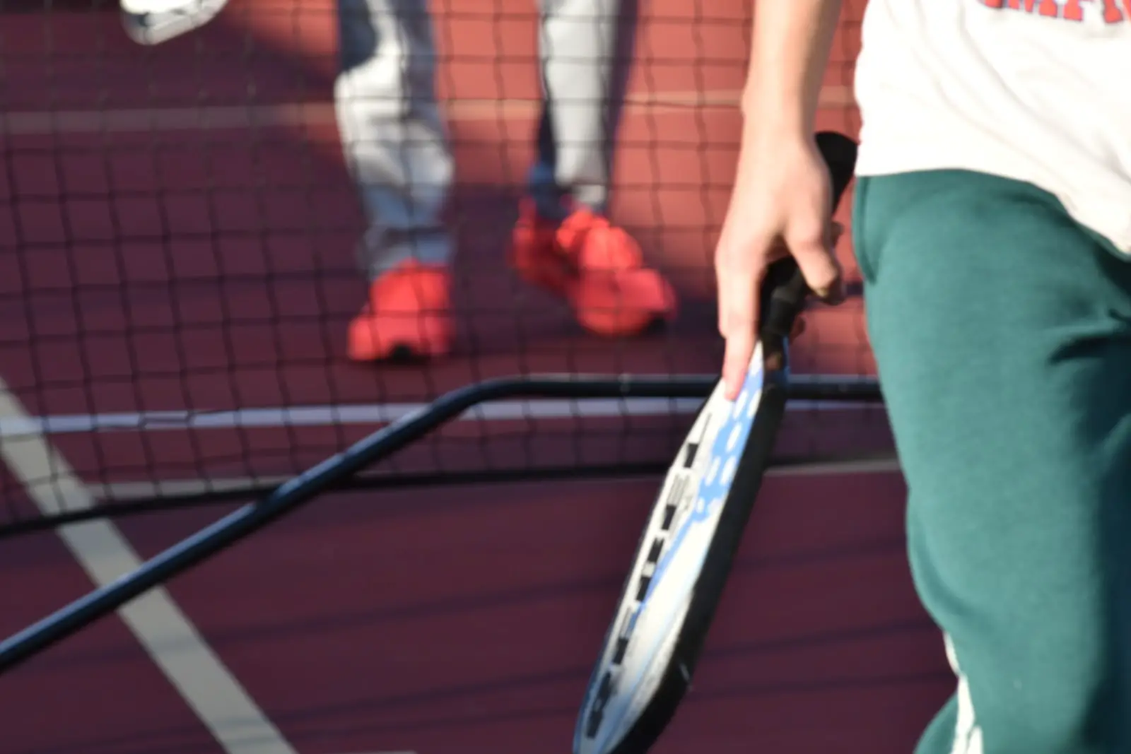a tennis player holding a racket