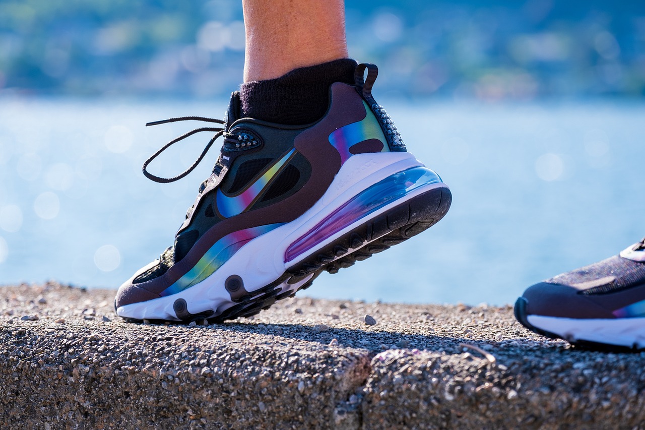 shoes, sports shoe, multicoloured